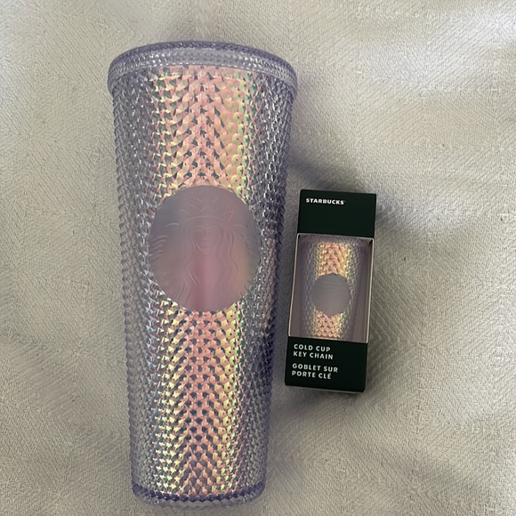 New Starbucks Studded Unicorn Tumbler and Keychain - Picture 2 of 3